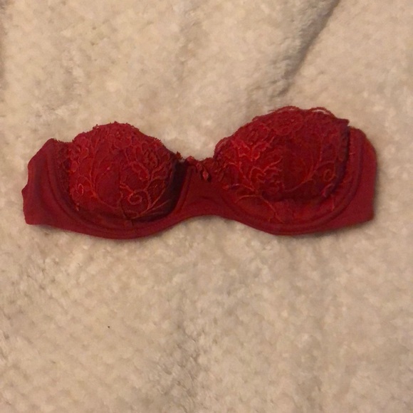 Forever 21 Red Lace Strapless Bra - Picture 1 of 2